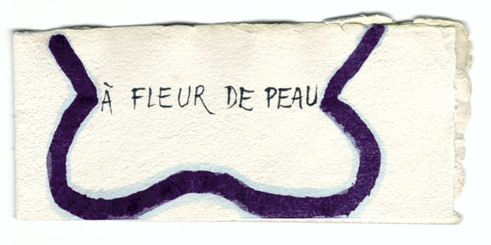 Mathias Pérez & Michel Butor : Fleur de Peau